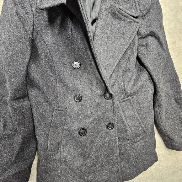 Vintage Mackintosh New England Wool Pea Coat – Charcoal – Size Small - Picture 5 of 11